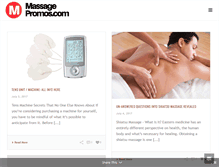 Tablet Screenshot of massagepromos.com